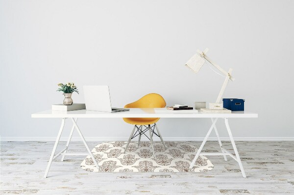 Alfombra para silla de escritorio Símbolo marrón