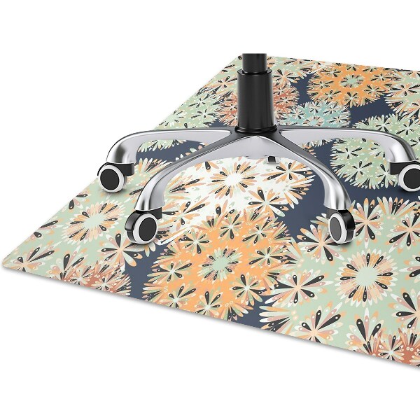 Alfombra para silla de escritorio Mandalas coloridos