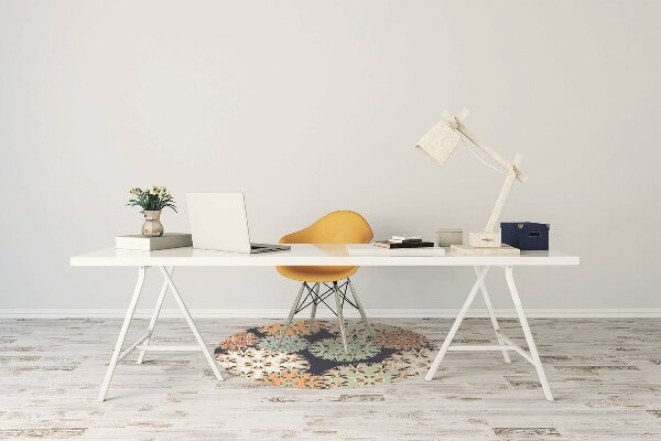 Alfombra para silla de escritorio Mandalas coloridos