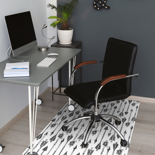 Alfombra para silla de escritorio Flechas