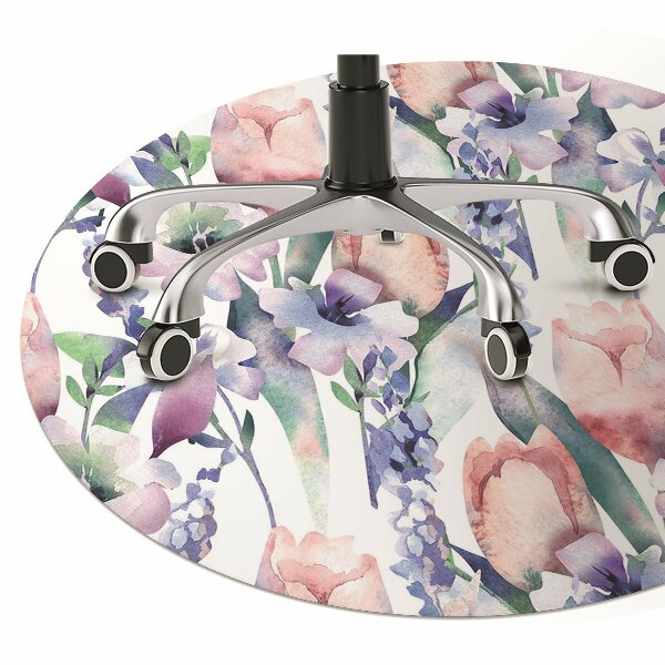 Alfombra para silla de escritorio Ramo de primavera