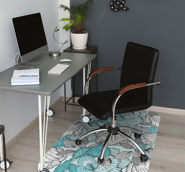 Alfombra para silla de escritorio Composición floral