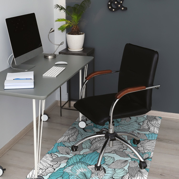 Alfombra para silla de escritorio Composición floral