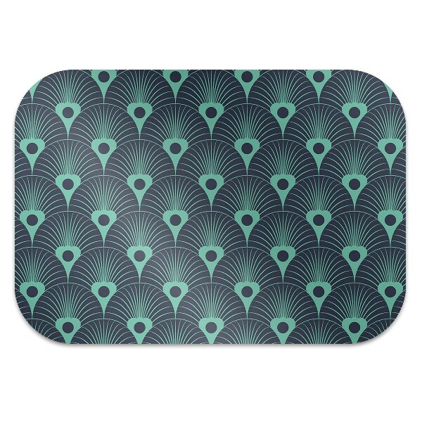 Alfombra silla ordenador Azul neón
