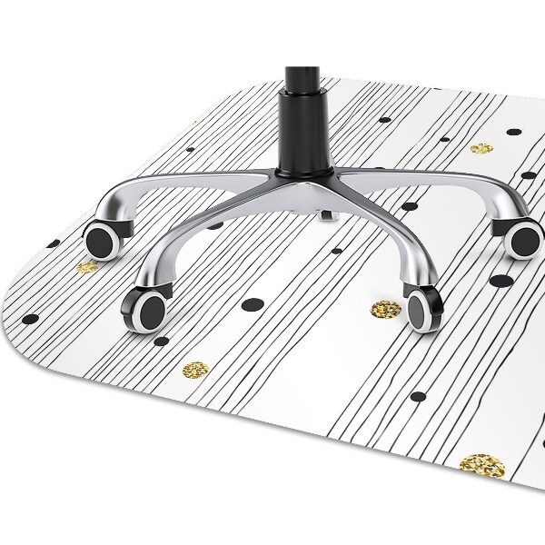 Alfombra silla ordenador Líneas delgadas