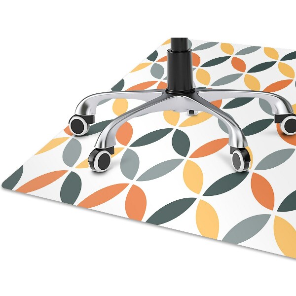 Alfombra silla ordenador Ruedas geométricas