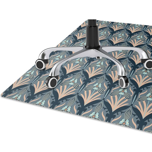 Alfombra para silla de escritorio Flores vintage