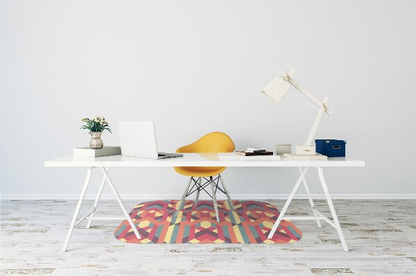 Alfombra para silla de escritorio Líneas coloridas