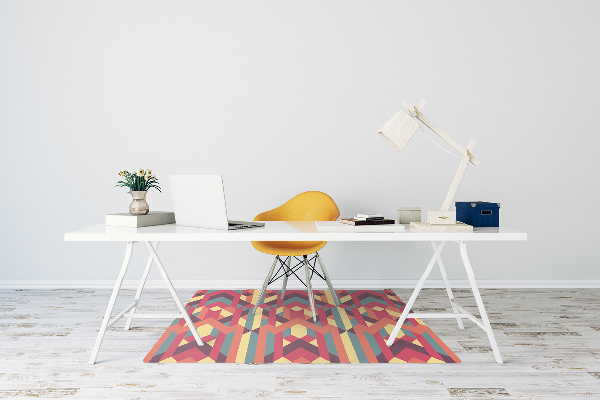 Alfombra para silla de escritorio Líneas coloridas