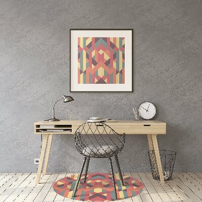 Alfombra para silla de escritorio Líneas coloridas