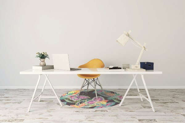 Alfombra para silla de escritorio Loros coloridos