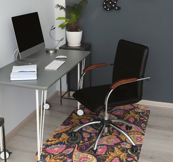 Alfombra silla ordenador Colorido paisley