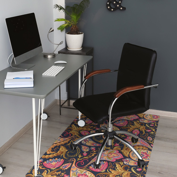 Alfombra silla ordenador Colorido paisley