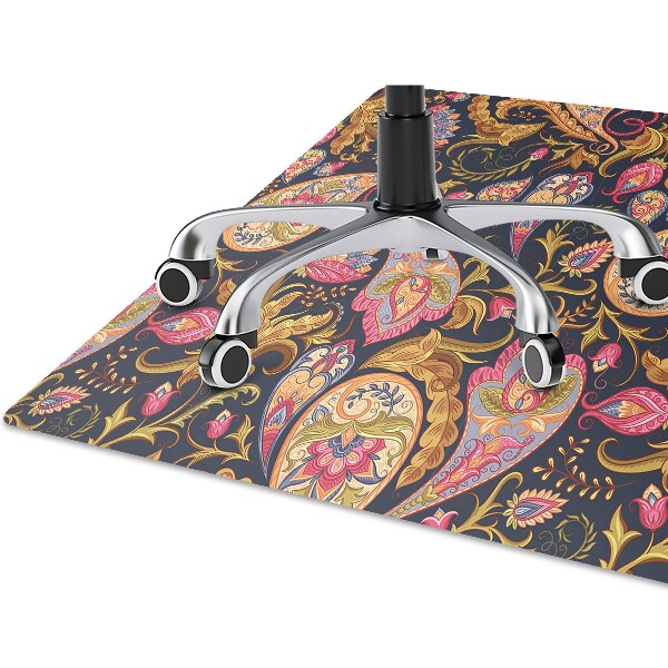 Alfombra silla ordenador Colorido paisley