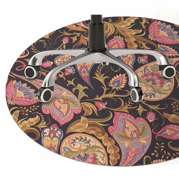 Alfombra silla ordenador Colorido paisley