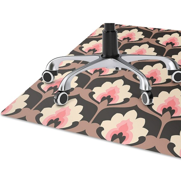 Alfombra silla ordenador Patrón floral