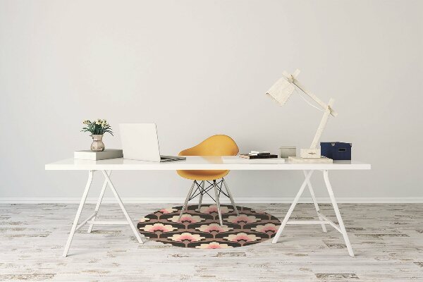 Alfombra silla ordenador Patrón floral