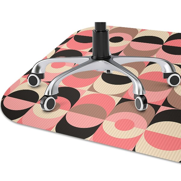 Alfombrilla para silla de escritorio Círculo vintage