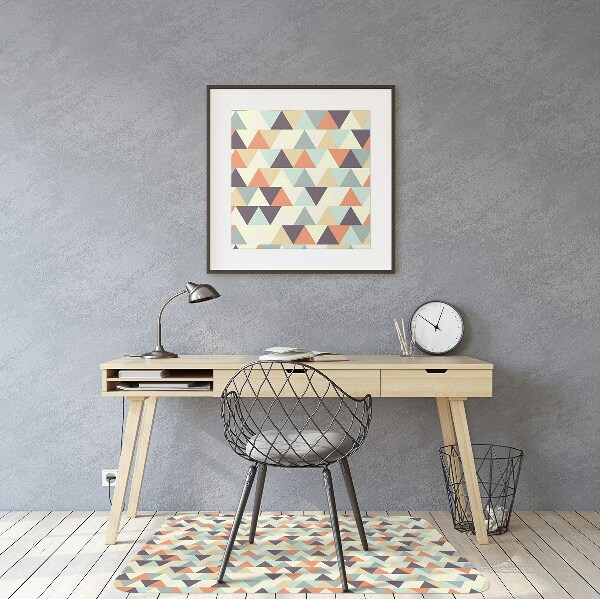 Alfombra para silla de escritorio Triángulos pequeños