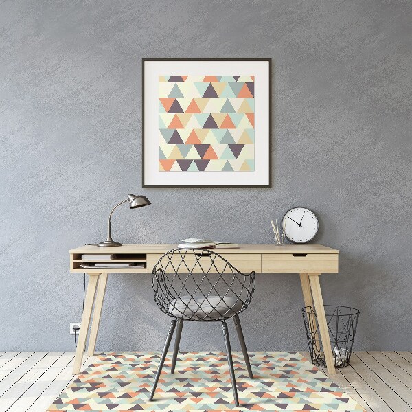 Alfombra para silla de escritorio Triángulos pequeños
