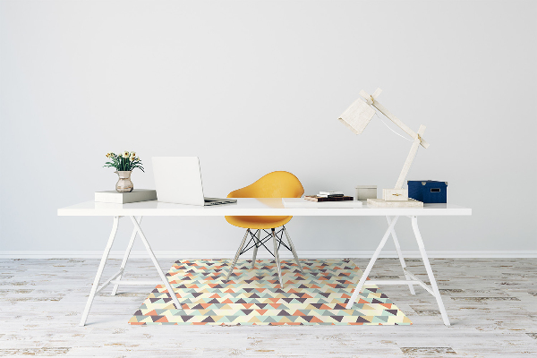 Alfombra para silla de escritorio Triángulos pequeños
