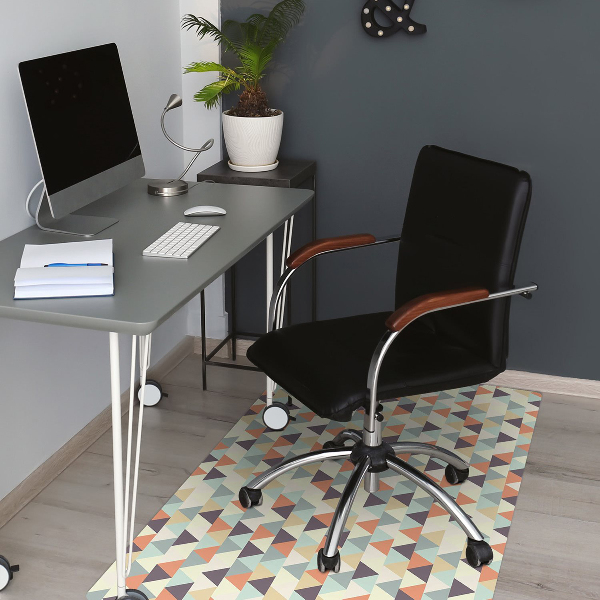 Alfombra para silla de escritorio Triángulos pequeños
