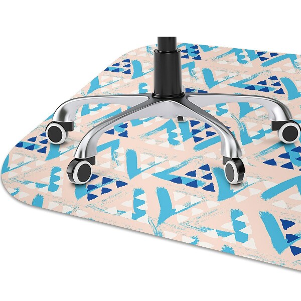 Alfombra silla ordenador Patrón de triángulo