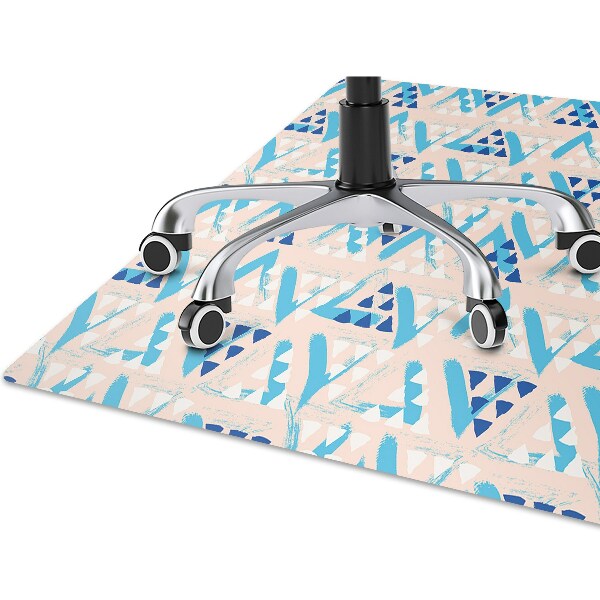 Alfombra silla ordenador Patrón de triángulo
