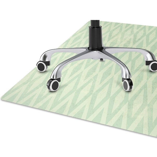 Alfombra silla ordenador Rotos verdes