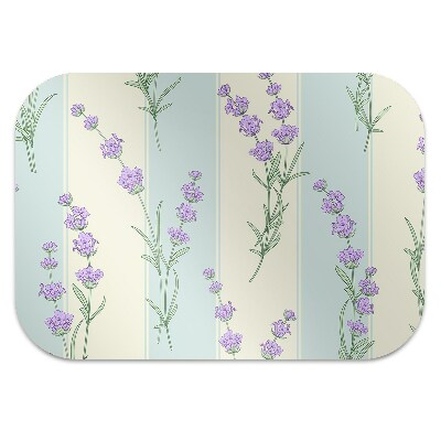 Alfombra para silla de escritorio Flores de lavanda