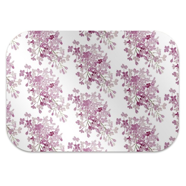 Alfombra silla escritorio Flores rosadas