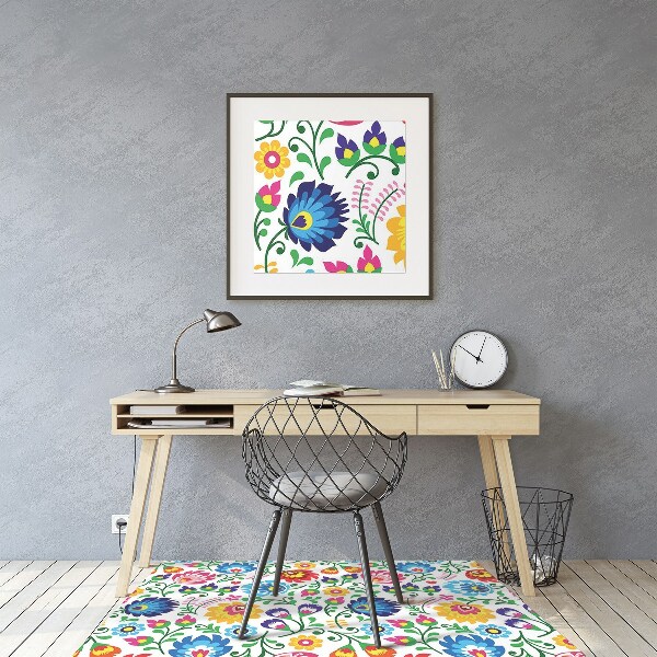 Alfombra silla ordenador Arte popular