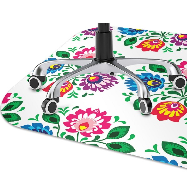 Alfombra silla ordenador Flores de estilo popular