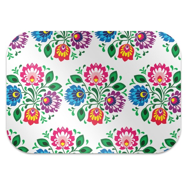 Alfombra silla ordenador Flores de estilo popular