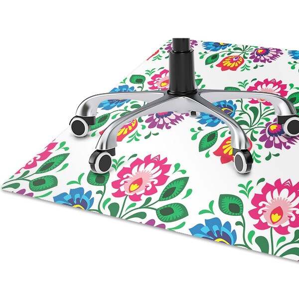 Alfombra silla ordenador Flores de estilo popular