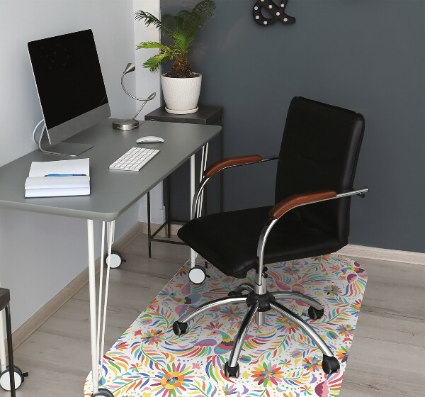 Alfombra silla ordenador Aves