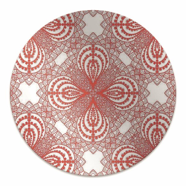 Alfombra silla ordenador Encaje rojo
