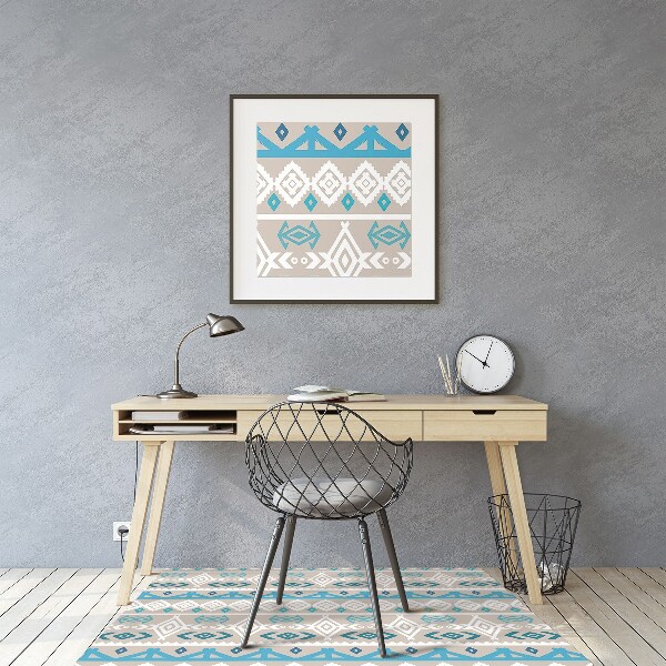 Alfombra silla ordenador Arte tribal