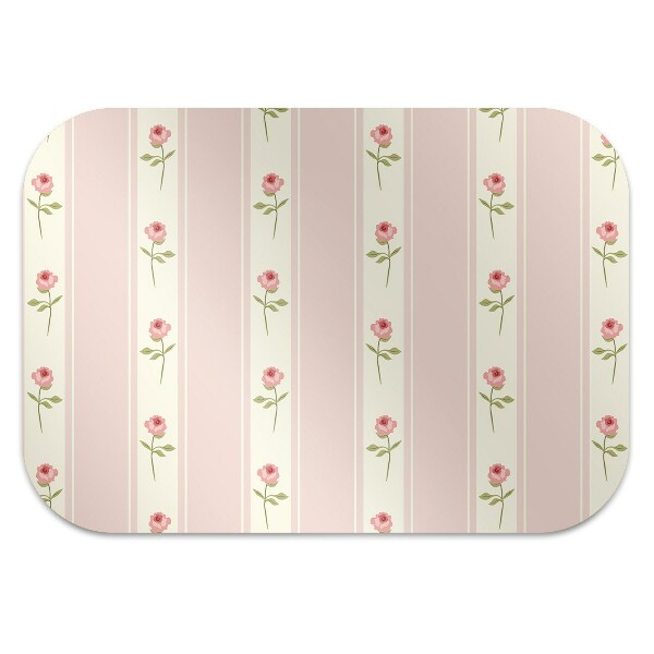 Alfombra silla ordenador Rosas