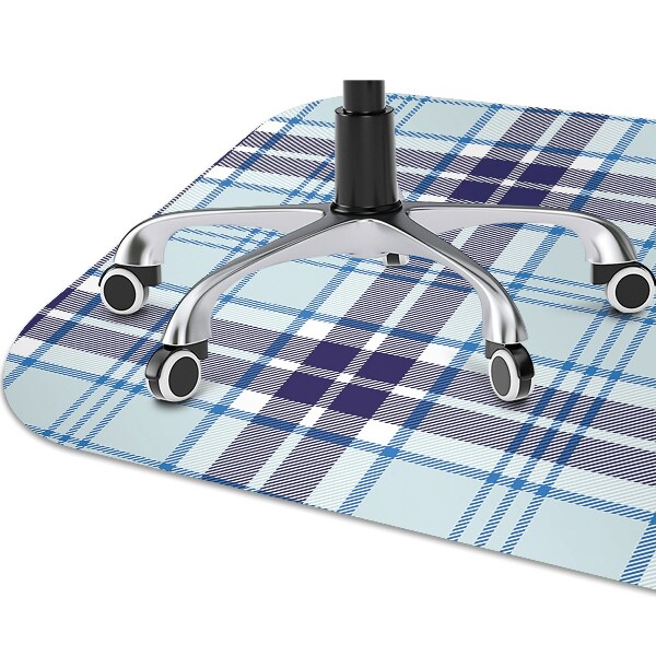 Alfombra silla ordenador Tartán