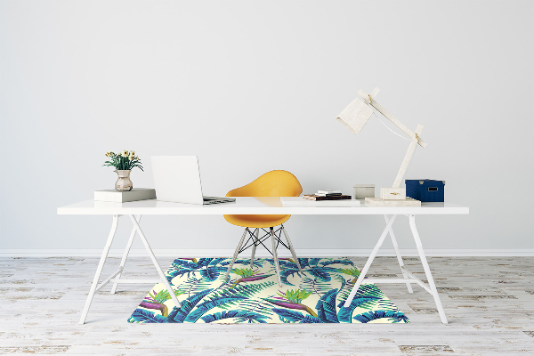 Alfombra para silla de escritorio Imagen tropical