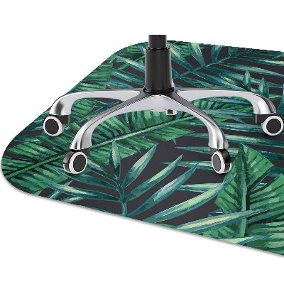 Alfombra para silla de escritorio Hojas tropicales