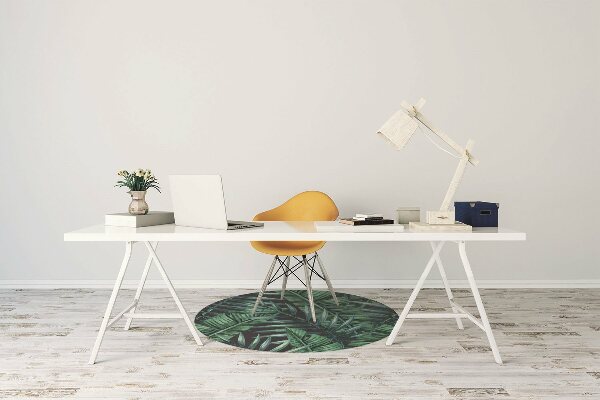 Alfombra para silla de escritorio Hojas tropicales