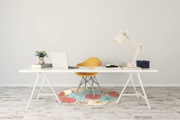 Alfombrilla para silla de escritorio Patrón floral