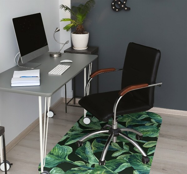 Alfombrilla para silla de escritorio Hojas tropicales