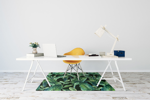 Alfombrilla para silla de escritorio Hojas tropicales