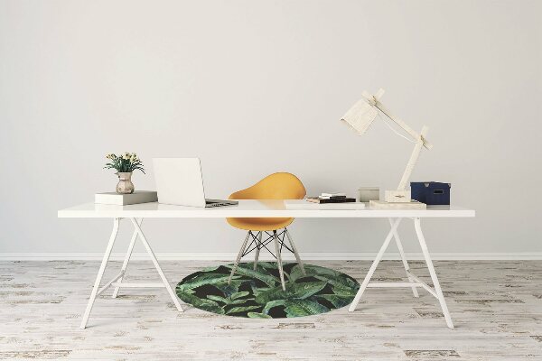 Alfombrilla para silla de escritorio Hojas tropicales
