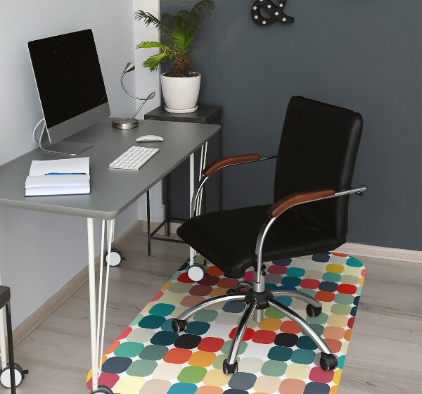 Alfombra silla ordenador Patrón geométrico