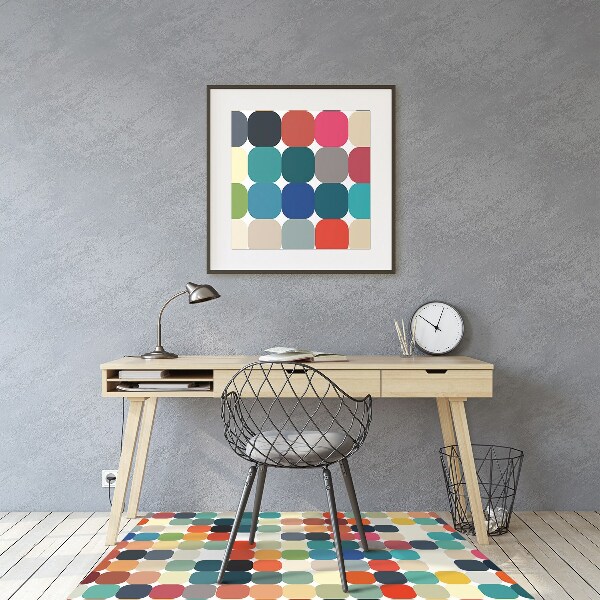 Alfombra silla ordenador Patrón geométrico