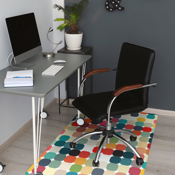 Alfombra silla ordenador Patrón geométrico